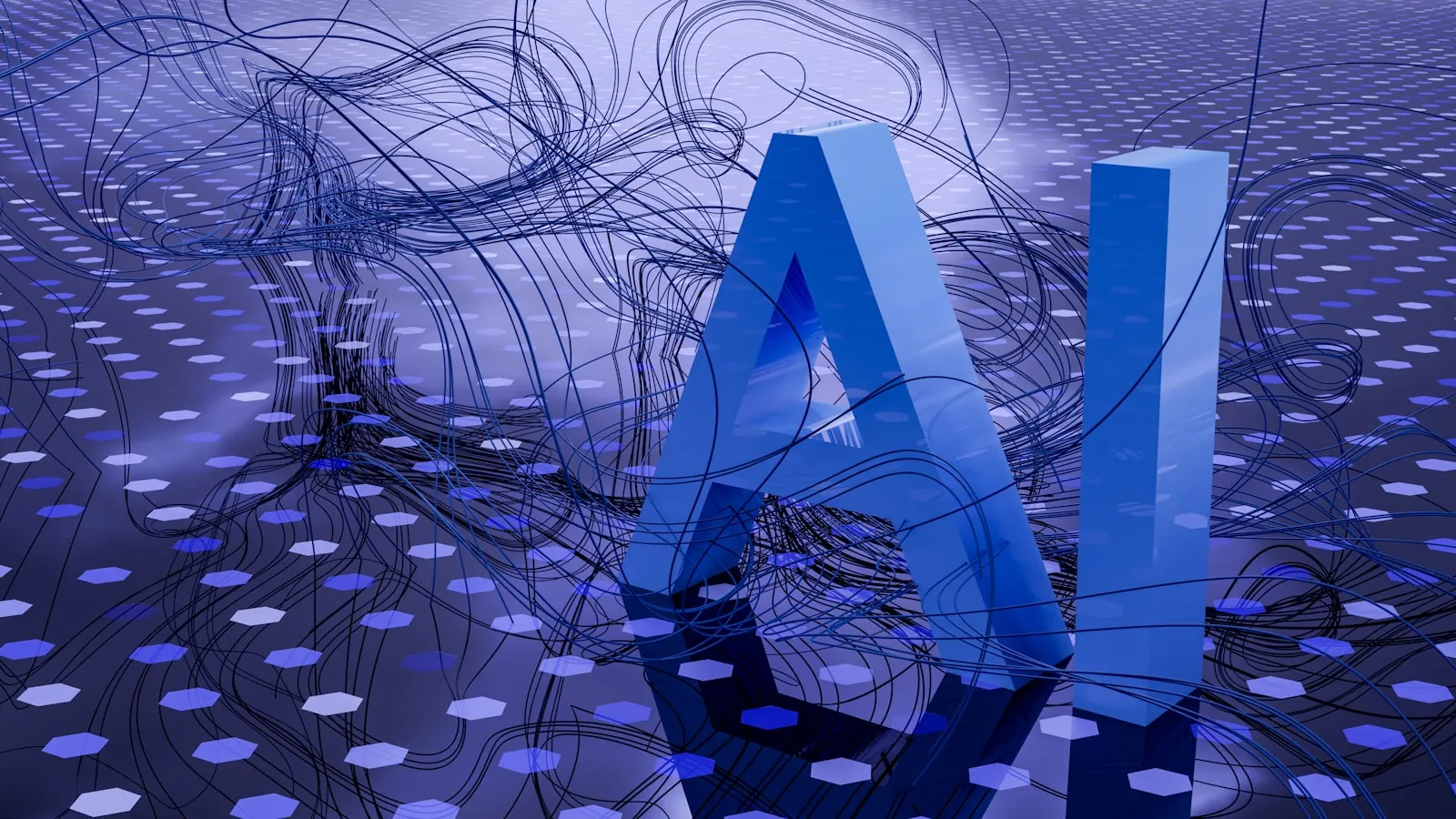 AI technology futuristic interface and automation system